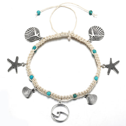 Cindely Starfish Beach Anklet