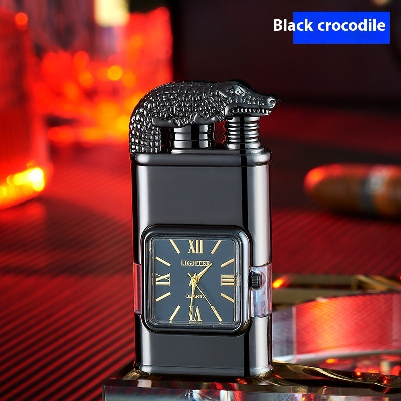 Windproof Lighter Vintage Watch Bezel Jet flame Torch