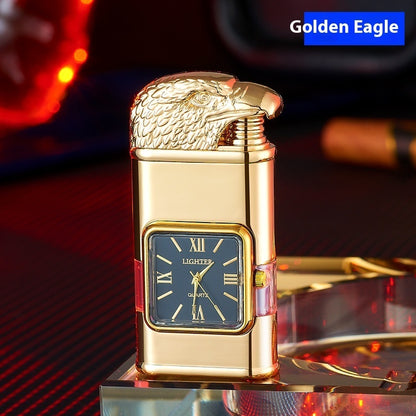 Windproof Lighter Vintage Watch Bezel Jet flame Torch