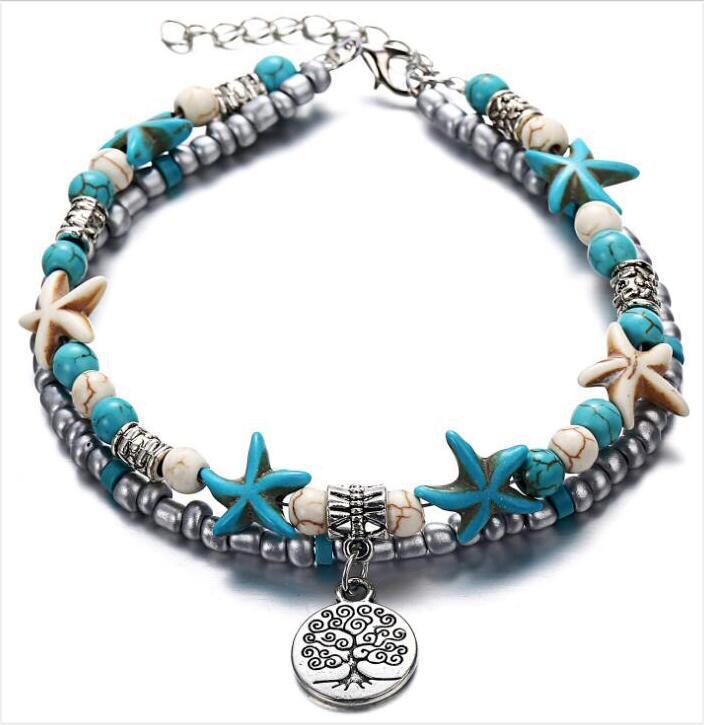 Cindely Starfish Beach Anklet