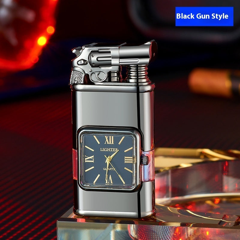 Windproof Lighter Vintage Watch Bezel Jet flame Torch