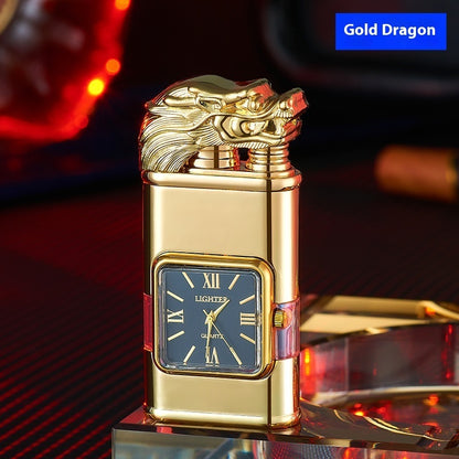 Windproof Lighter Vintage Watch Bezel Jet flame Torch