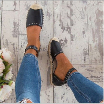 Cindely Flat buckle single shoes