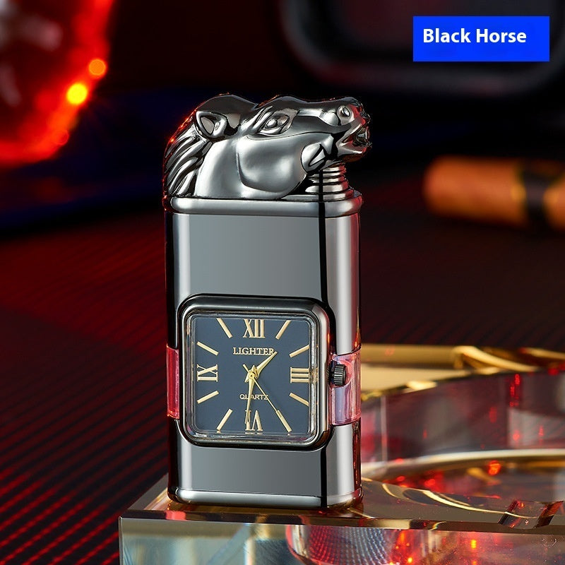 Windproof Lighter Vintage Watch Bezel Jet flame Torch