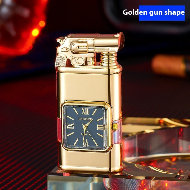 Windproof Lighter Vintage Watch Bezel Jet flame Torch