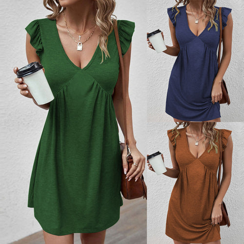 Cindely Women's Fashion Casual Sleeveless Vest Dress