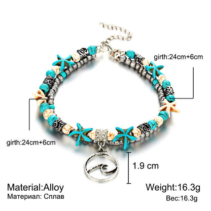 Cindely Starfish Beach Anklet