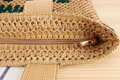 Cindely Spacious Straw Shoulder Bag