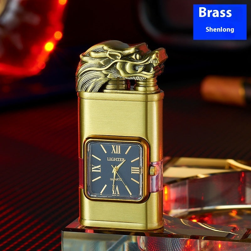 Windproof Lighter Vintage Watch Bezel Jet flame Torch