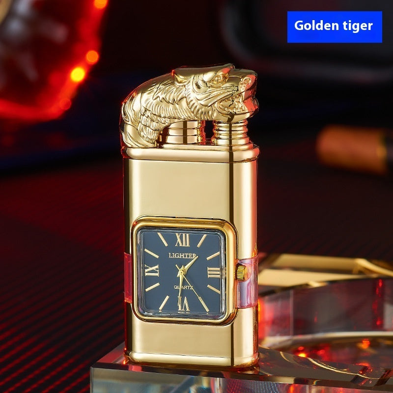 Windproof Lighter Vintage Watch Bezel Jet flame Torch